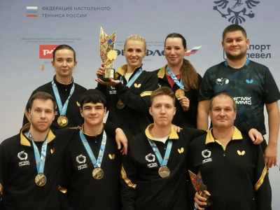 Женская сборная Свердловской области впервые выиграла Кубок России по настольному теннису