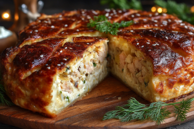 Беру рыбу и плавленые сырки &mdash; этот пирог получается с хрустящей корочкой и нежной начинкой. Находка для ужина