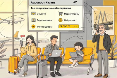Нейросети вошли в топ-5 популярных цифровых сервисов у пассажиров казанского аэропорта — Билайн