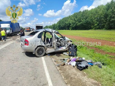 Двое взрослых и годовалый ребенок погибли в ДТП с грузовиком в Мамадышском районе
